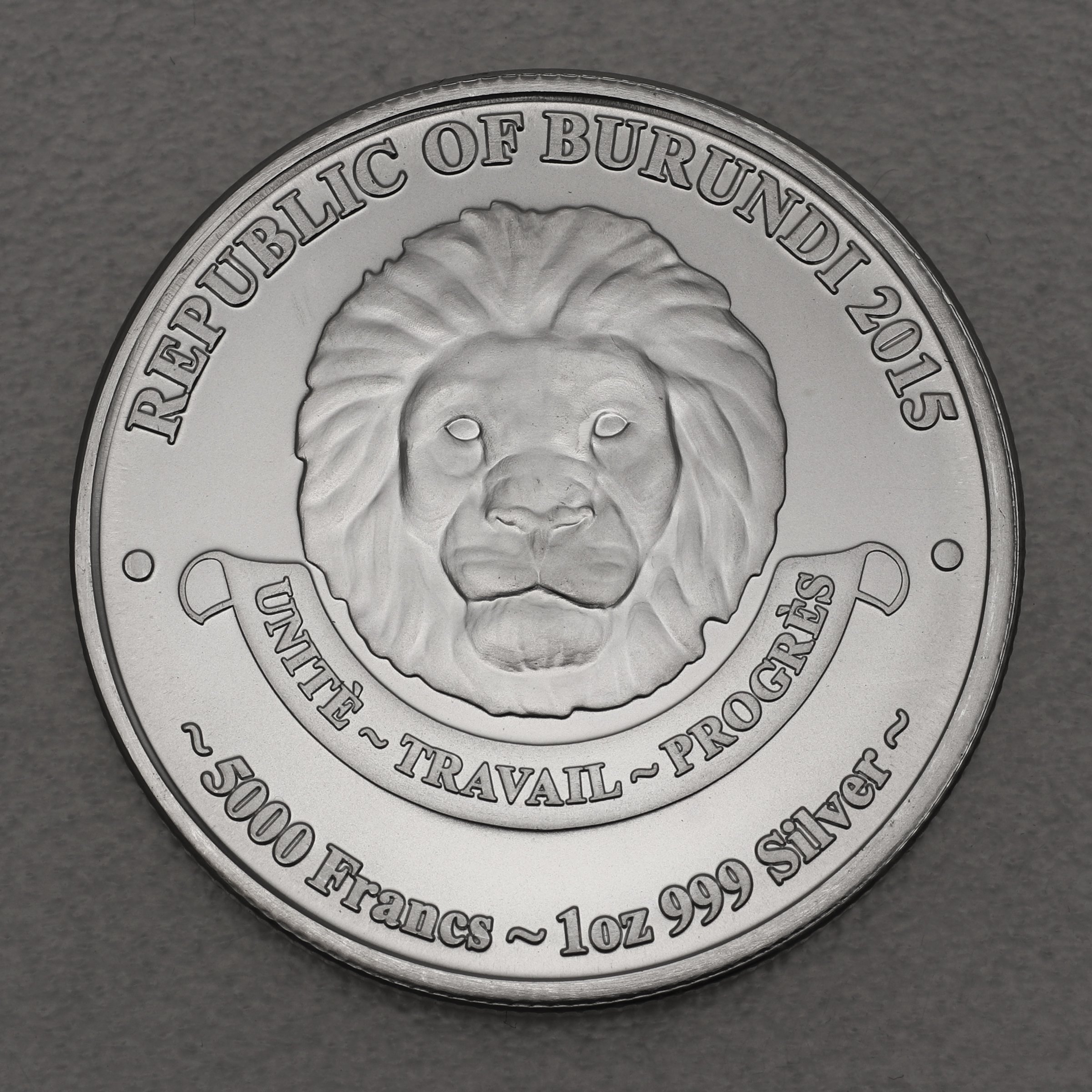 Silbermünze 1oz "Löwe" 2015 African Lion (Burundi) - Detailansicht 1