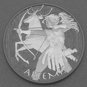 Silbermünze 1oz "Artemis" 2023 Gods of Olympus (Tuvalu) - Hauptansicht