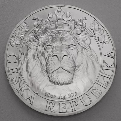 Silbermünze 10oz "Tschechischer Löwe" 2022 (Niue) - Hauptansicht