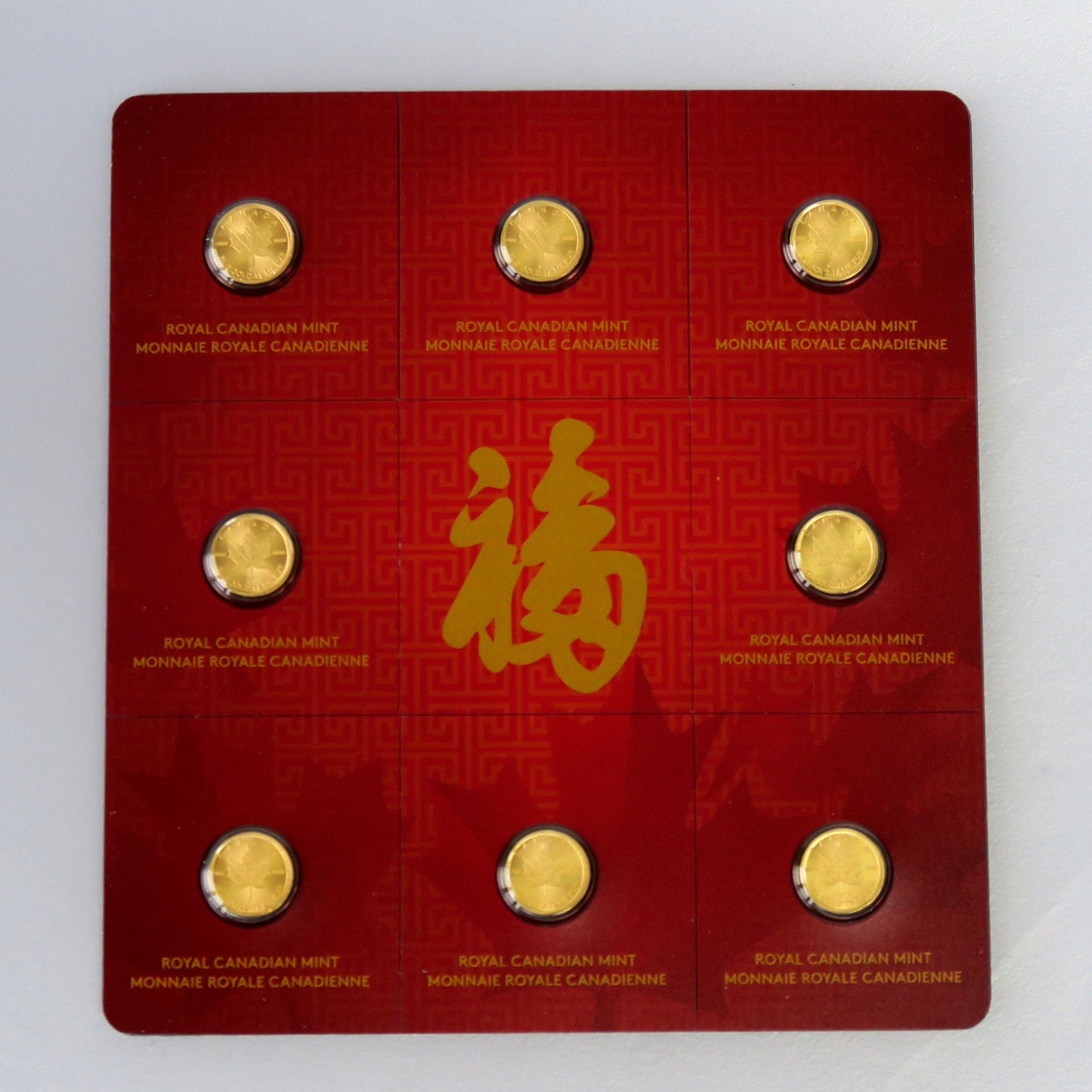 Goldmünzen 8 x 1g "Maple Leaf/Maplegram" Set: 8-teilig (Kanada) - Hauptansicht