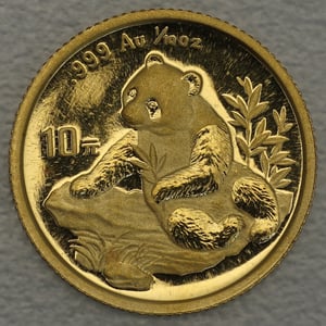 Goldmünze 1/10oz "Panda" 1998 (China) - Hauptansicht