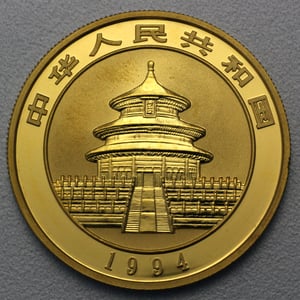 Goldmünze 1oz "Panda" 1994 (China) - Miniaturansicht 2