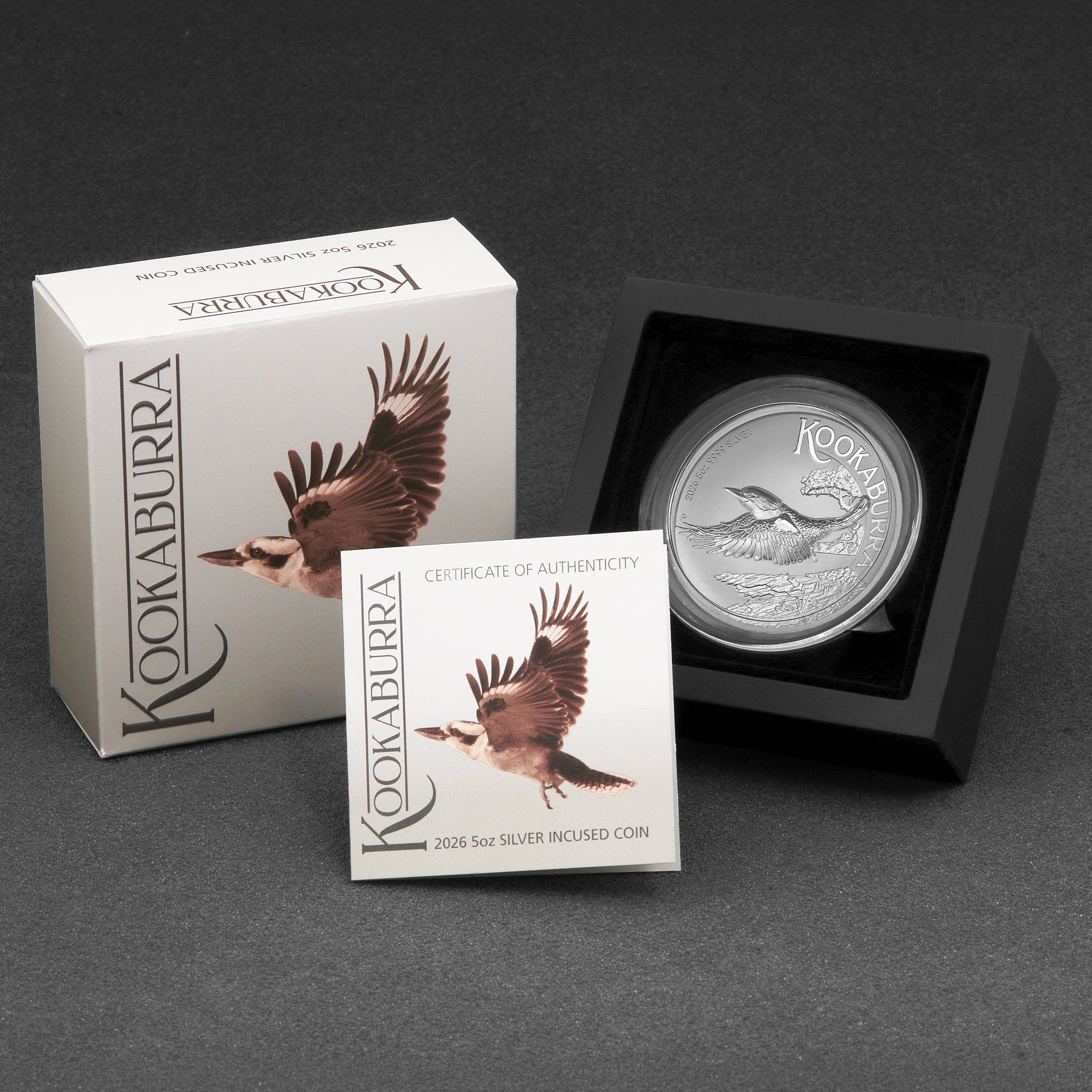 Silbermünze 5oz "Kookaburra" 2026 (PP/HR/incused) (Australien) - Detailansicht 4