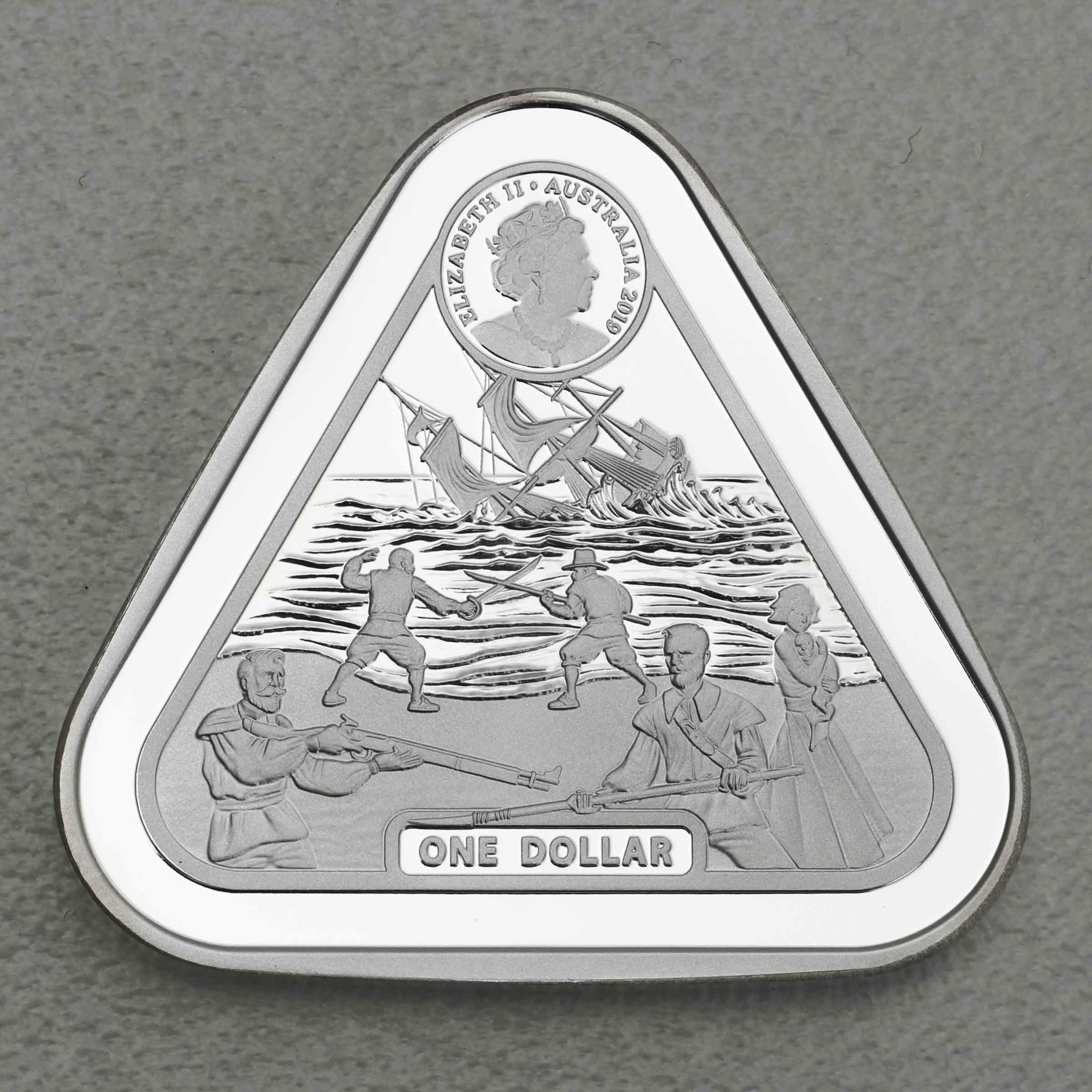 Silbermünze 1oz "Batavia" 2019 Shipwrecks diff. (Australien) - Detailansicht 2