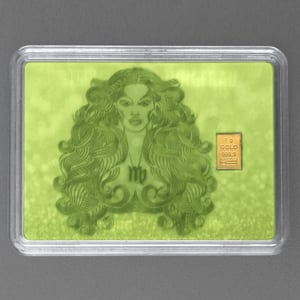 Goldbarren 1g "Sternzeichen: Jungfrau" (Flip) - Miniaturansicht 2
