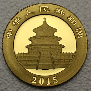 Goldmünze 1/20oz "Panda" 2015 (China) - Miniaturansicht 2