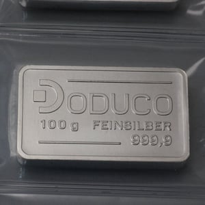 Silberbarren 100g Doduco - Miniaturansicht 3