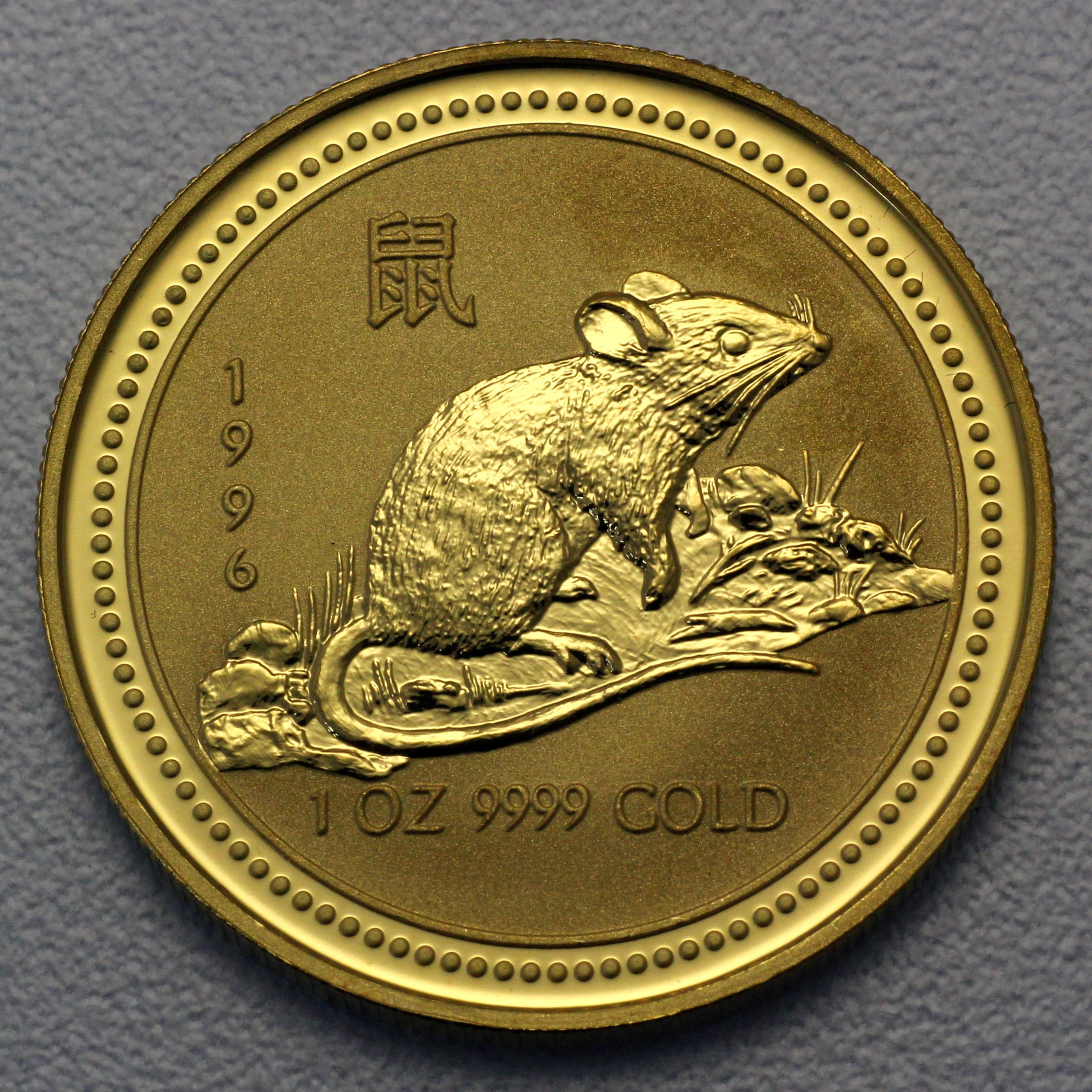 Goldmünze 1oz "Maus" 1996 Lunar I – Year of the Mouse (Australien) - Hauptansicht