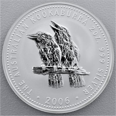 Silbermünze 2oz "Kookaburra" 2006 (Australien) - Miniaturansicht 1