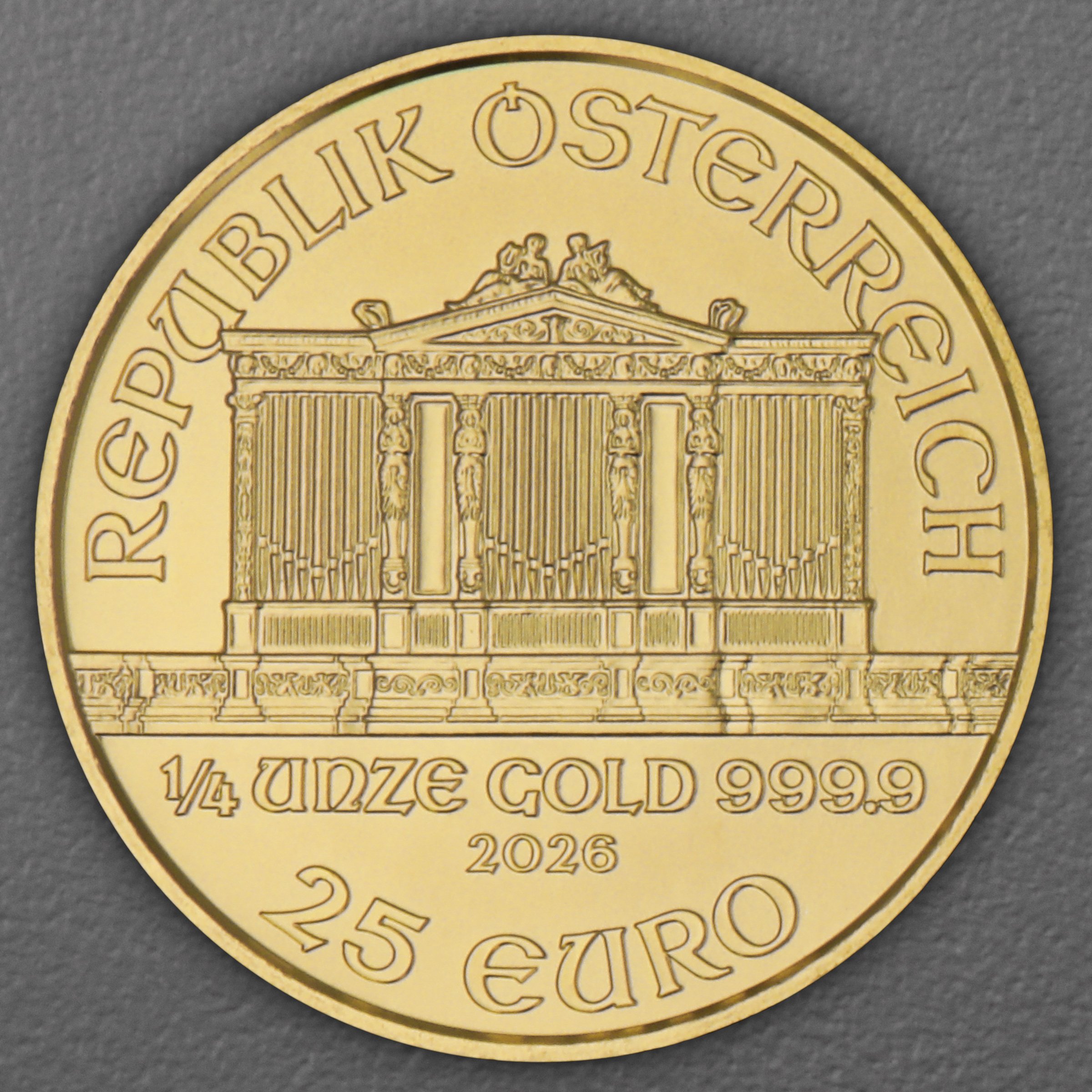 Goldmünze 1/4oz "Wiener Philharmoniker" aktueller Jahrgang (Österreich) - Detailansicht 1