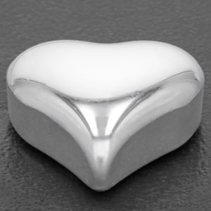 Silberbarren 1oz ESG "Herz" 3D-Barren gegossen glänzend gravierbar - Miniaturansicht 3