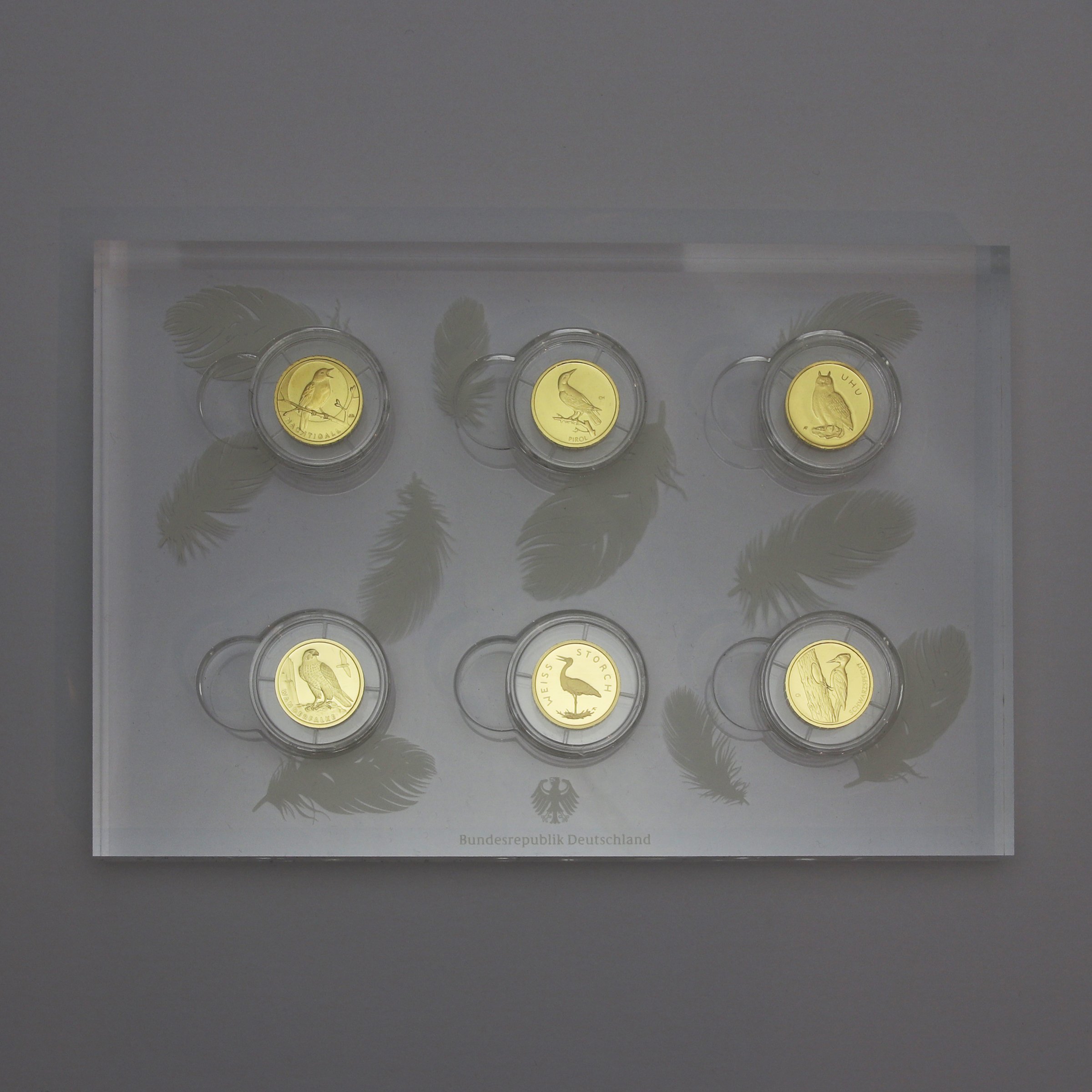 Goldmünzen 6 x 20 Euro "Heimische Vögel" 2016-2021 Set – 6-teilig (Deutschland) - Hauptansicht