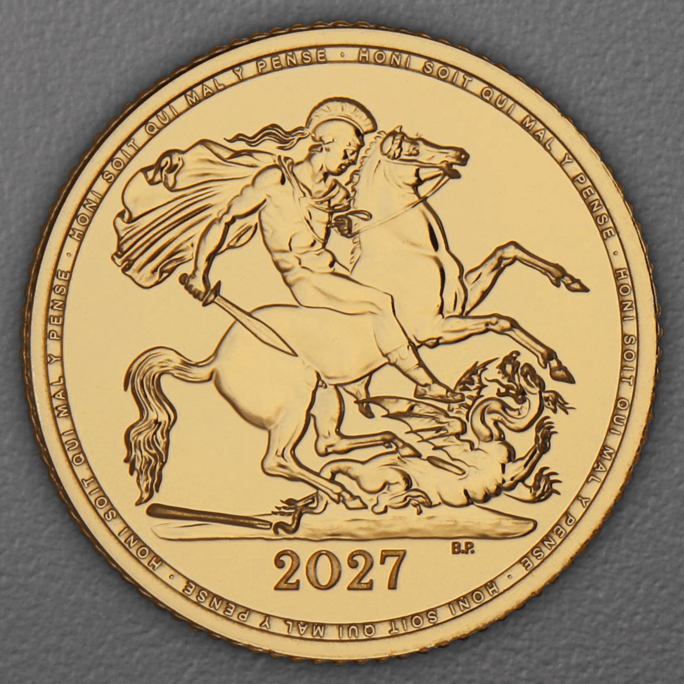 Goldmünze 1/2 Sovereign "Charles III." 2027 (Großbritannien) - Hauptansicht