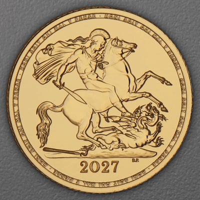 Goldmünze 1/2 Sovereign "Charles III." 2027 (Großbritannien) - Hauptansicht