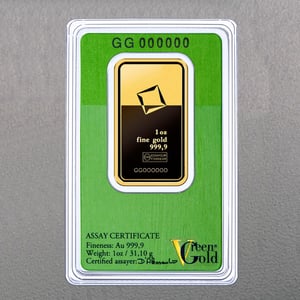 Goldbarren 1oz "Green Gold" VALCAMBI (999,9 Au) - Hauptansicht