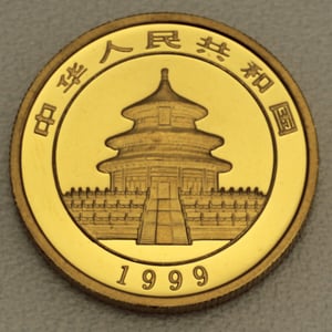 Goldmünze 1/2oz "Panda" 1999 (China) - Miniaturansicht 2
