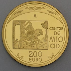 Goldmünze 200 Euro "Heldenepos" 2007 (Spanien) - Miniaturansicht 2