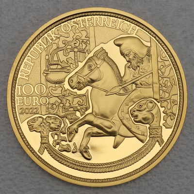 Goldmünze 100 Euro "Das Gold der Skythen" 2022 Magie des Goldes (Österreich) - Miniaturansicht 1