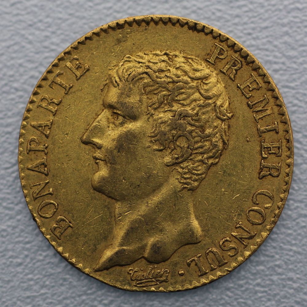 Goldmünze 20 Francs "Bonaparte Premier Consul" (Frankreich) - Hauptansicht