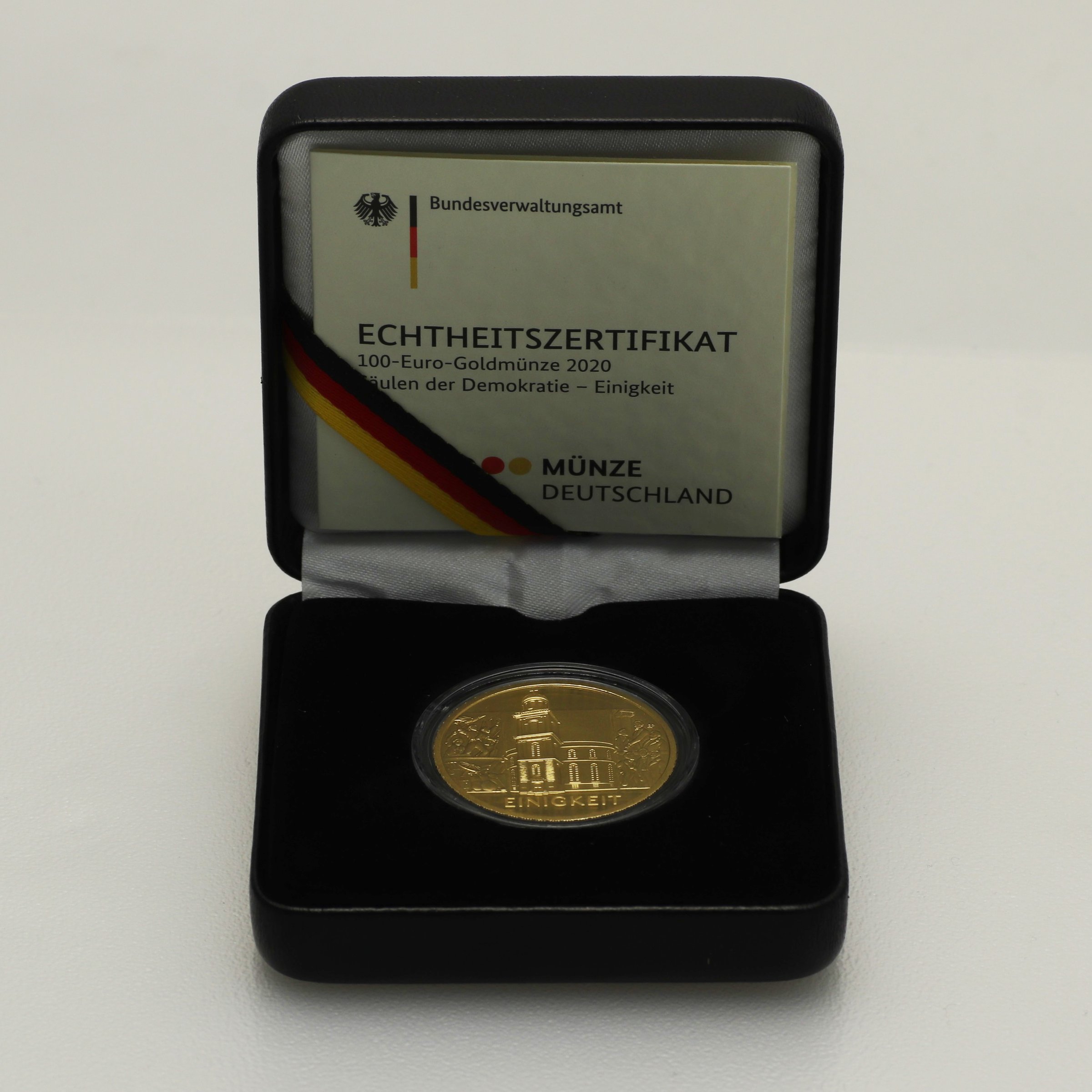 Goldmünze 100 Euro "Einigkeit" 2020 Säulen der Demokratie (Deutschland) - Detailansicht 2