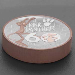 Silbermünze 5oz "Pink Panther" 2024 (PP/HR/rosévergoldet) 60th Anniversary (Tuvalu) - Miniaturansicht 3