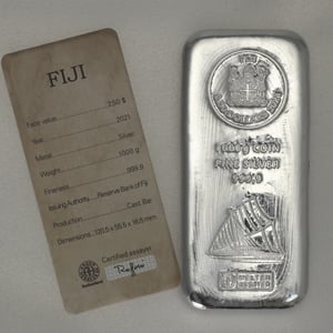 Münzbarren 1kg "Fiji" (ARGOR-HERAEUS) gegossen diff. - Miniaturansicht 2