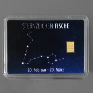 Goldbarren 1g "Sternzeichen: Fische" (Flip) - Miniaturansicht 3