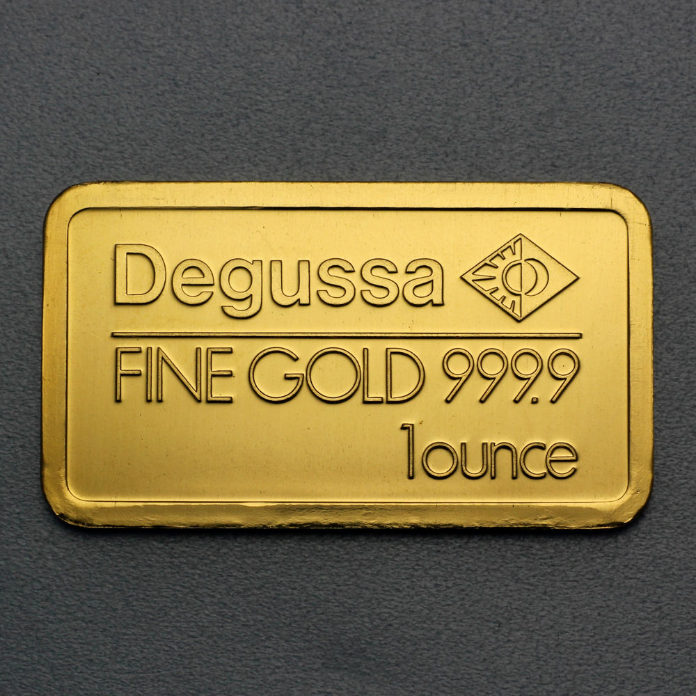Goldbarren 1oz DEGUSSA Resale - Hauptansicht