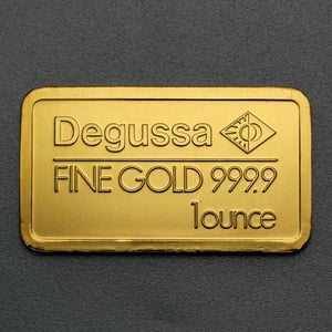Goldbarren 1oz DEGUSSA Resale - Hauptansicht