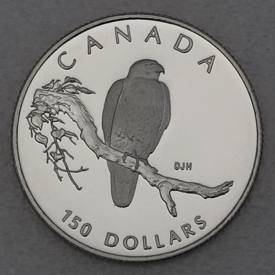 Platinmünze 1/2oz "Peregrine Falcon" 1996 Wildlife Canada (Kanada) - Miniaturansicht 1