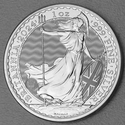 Silbermünze 1oz "Britannia" 2024 diff. (Großbritannien) - Hauptansicht