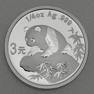 Silbermünze 1/4oz "Panda" 2007 verschiedene Motive 25 Jahre Panda Jubiläum (China) - Miniaturansicht 12