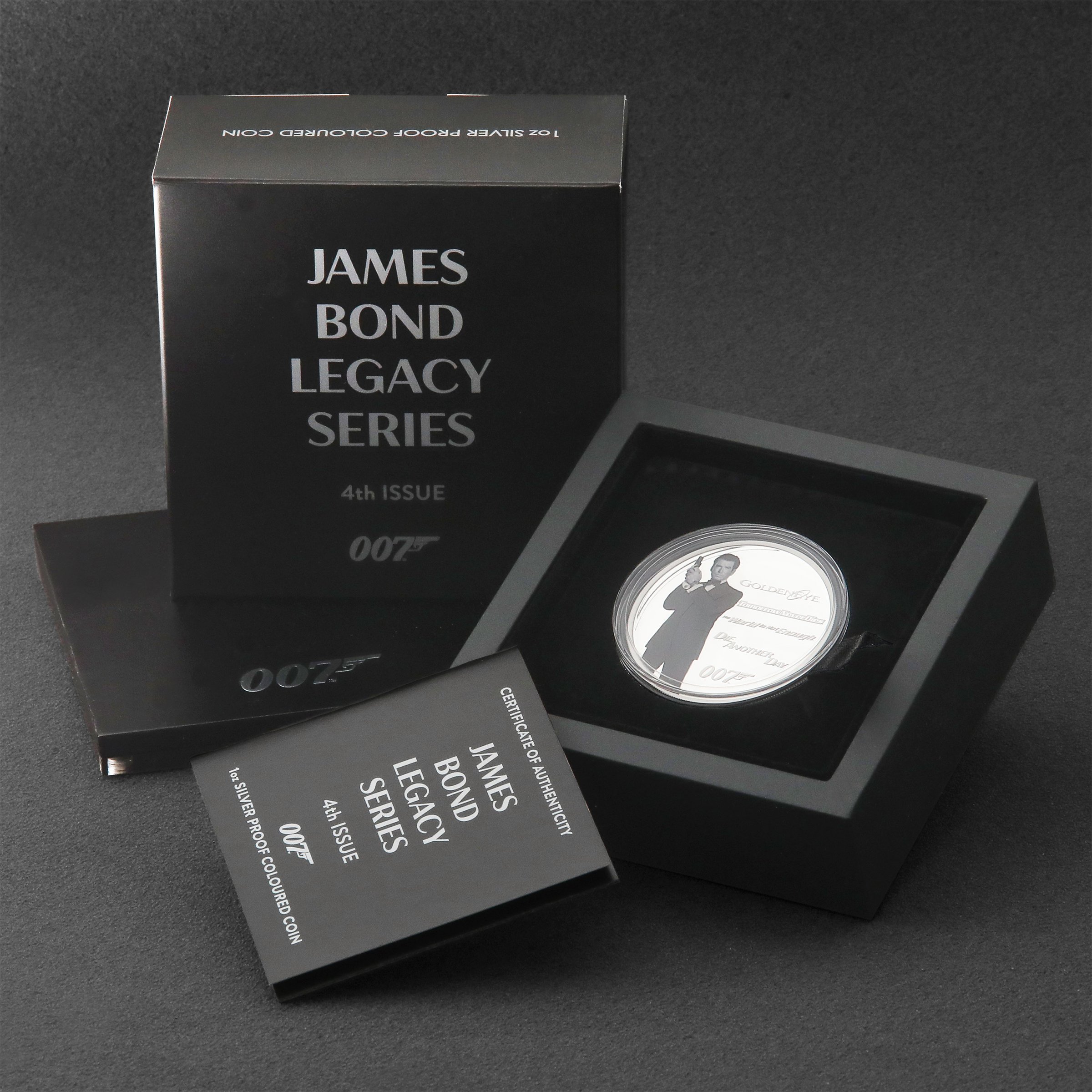 Silbermünze 1oz "Pierce Brosnan" 2024 (PP/koloriert) James Bond Legacy Series (Tuvalu) - Detailansicht 4