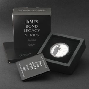 Silbermünze 1oz "Pierce Brosnan" 2024 (PP/koloriert) James Bond Legacy Series (Tuvalu) - Miniaturansicht 5