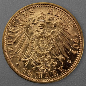 Goldmünze 10 Mark "Friedrich I." 1905-G J.190 (Baden) - Miniaturansicht 2