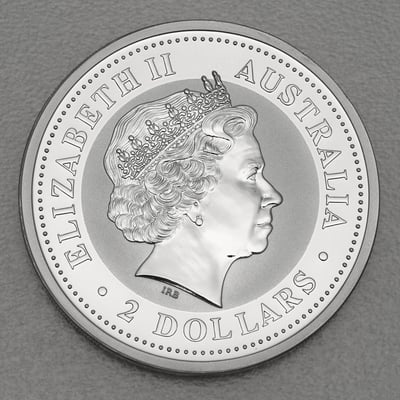 Silbermünze 2oz "Schwein" 2007 Lunar I – Year of the Pig (Australien) - Miniaturansicht 2