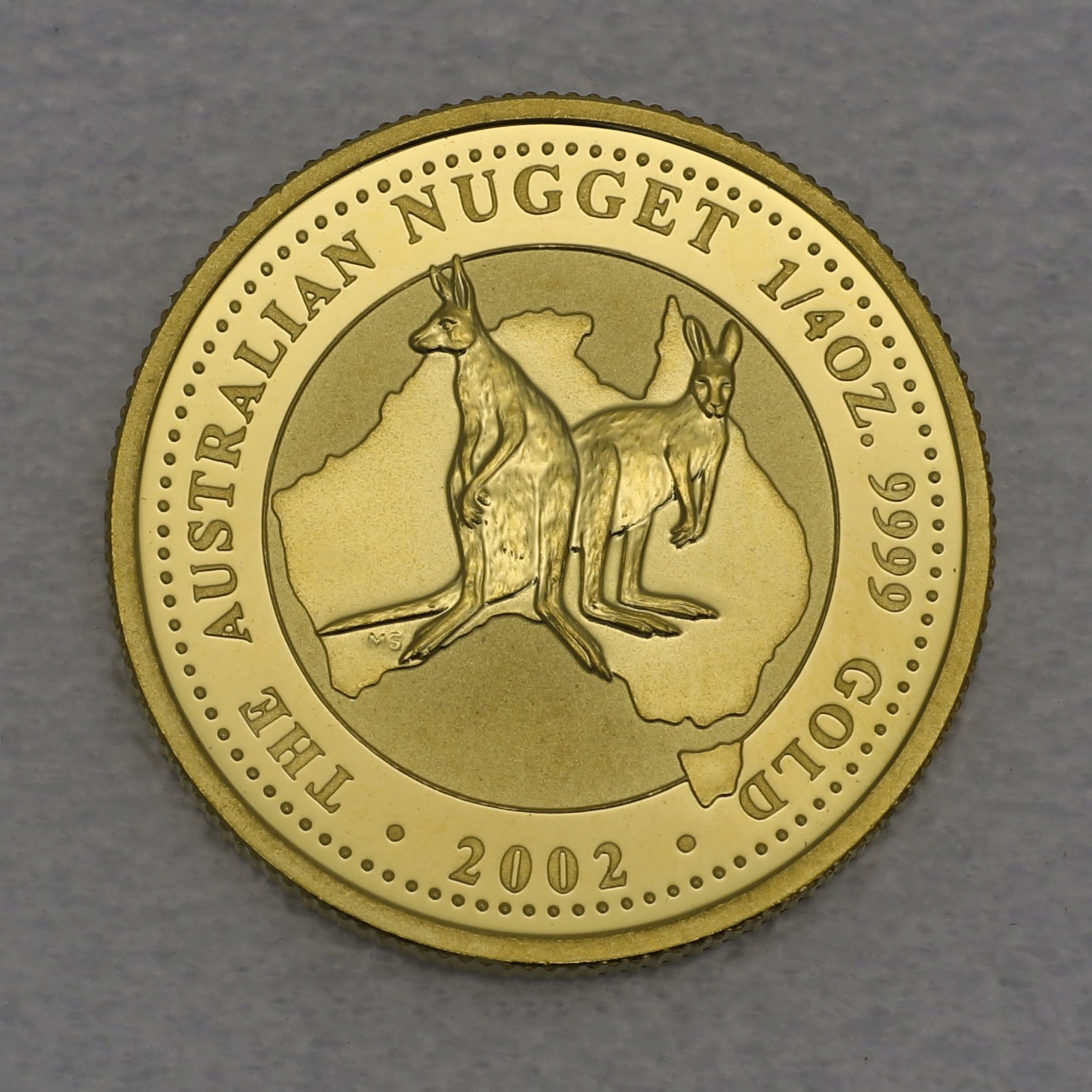 Goldmünze 1/4oz "Känguru" 2002 Australian Nugget (Australien) - Hauptansicht