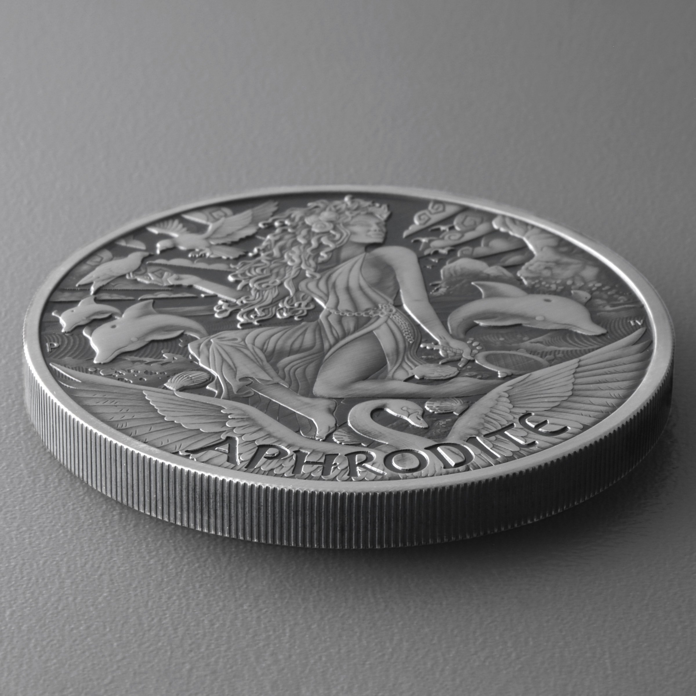 Silbermünze 5oz "Aphrodite" 2022 (AF) Gods of Olympus (Tuvalu) - Detailansicht 2
