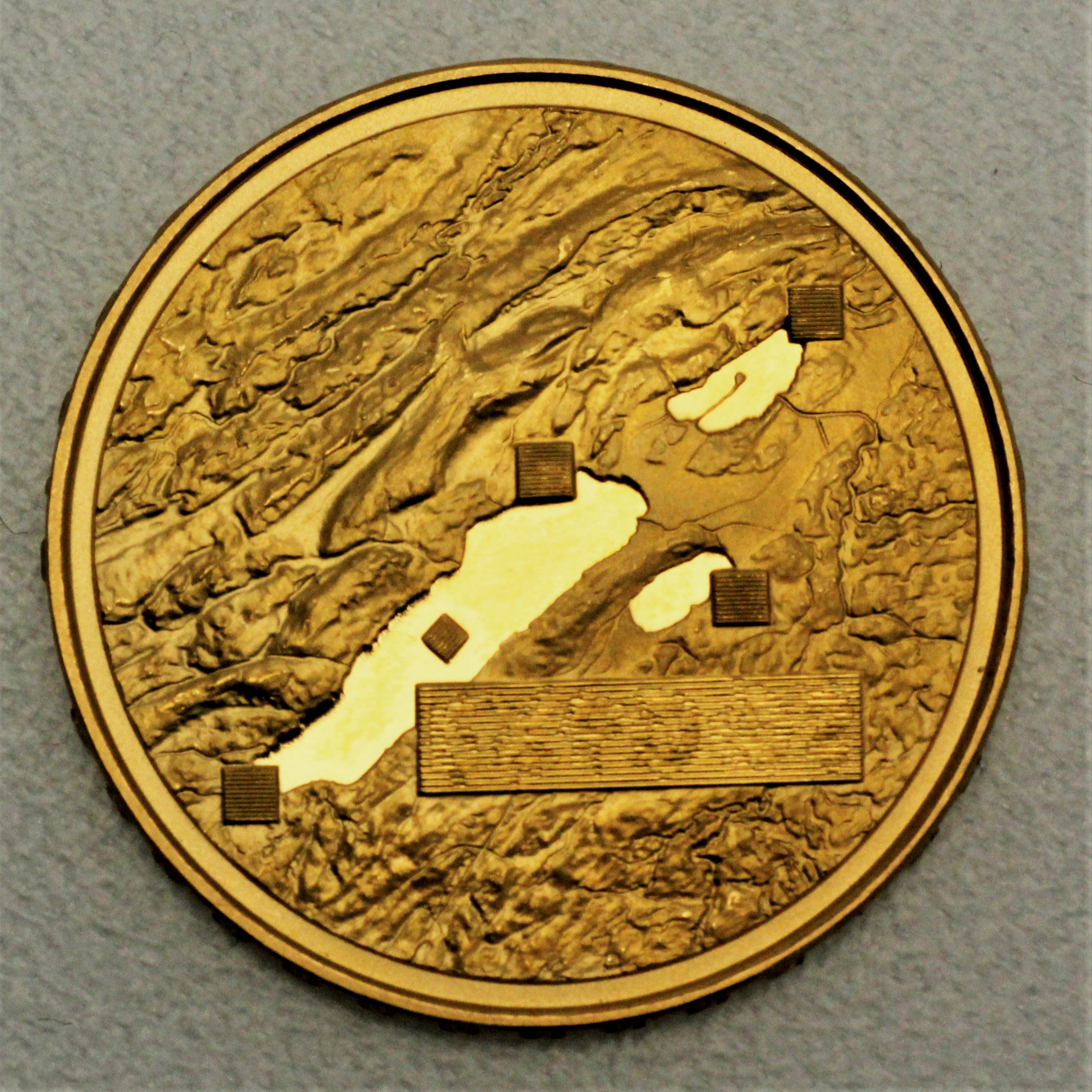 Goldmünze 50 Franken "Expo 02" 2002 (Schweiz) - Detailansicht 1