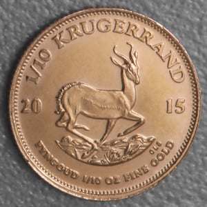 Goldmünze 1/10oz "Krügerrand" 2015 (Südafrika) - Hauptansicht