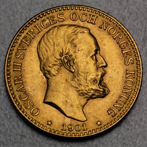 Goldmünze 10 Kronor "Oscar II" (Schweden) - Miniaturansicht 5