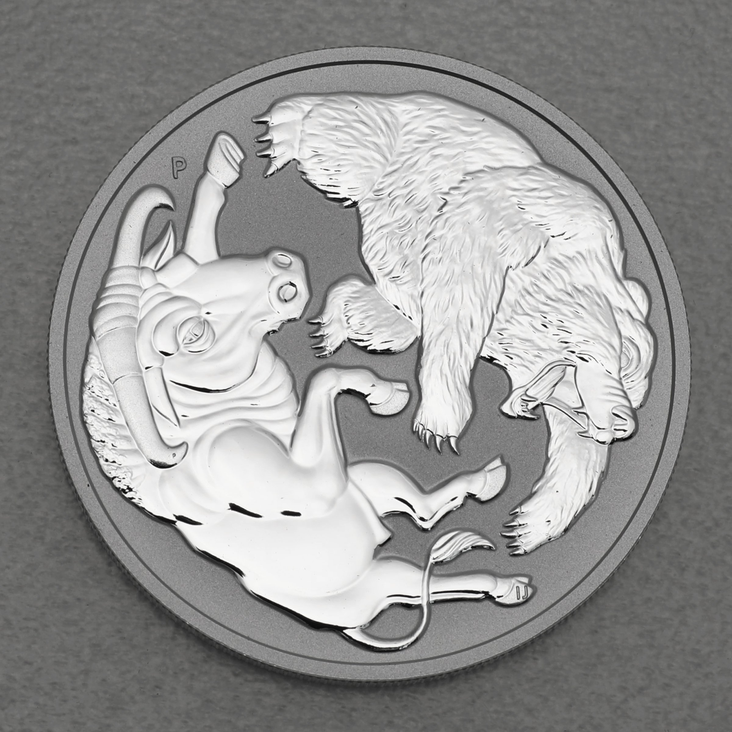 Silbermünze 1oz "Bull and Bear" 2020 (Australien) - Hauptansicht