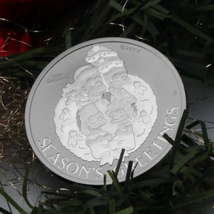 Silbermünze 1oz "Simpsons Season s Greetings" 2022 The Simpsons (Tuvalu) - Miniaturansicht 5