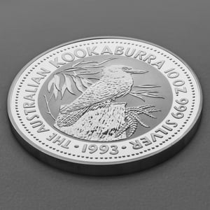 Silbermünze 10oz "Kookaburra" 1993 (Australien) - Miniaturansicht 3