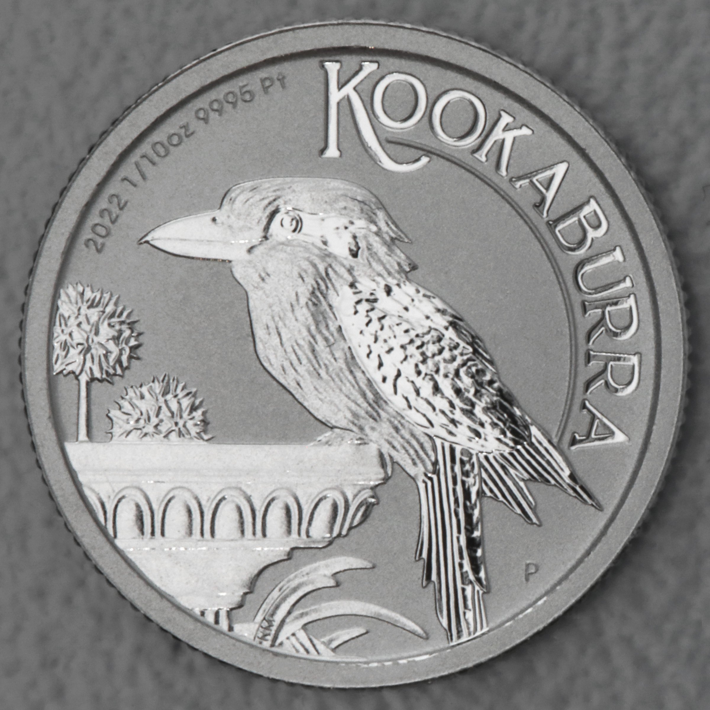Platinmünze 1/10oz "Kookaburra" 2022 19% (Australien) - Hauptansicht