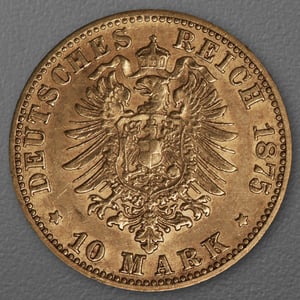 Goldmünze 10 Mark "Friedrich I." 1875-G J.186 (Baden) - Miniaturansicht 2