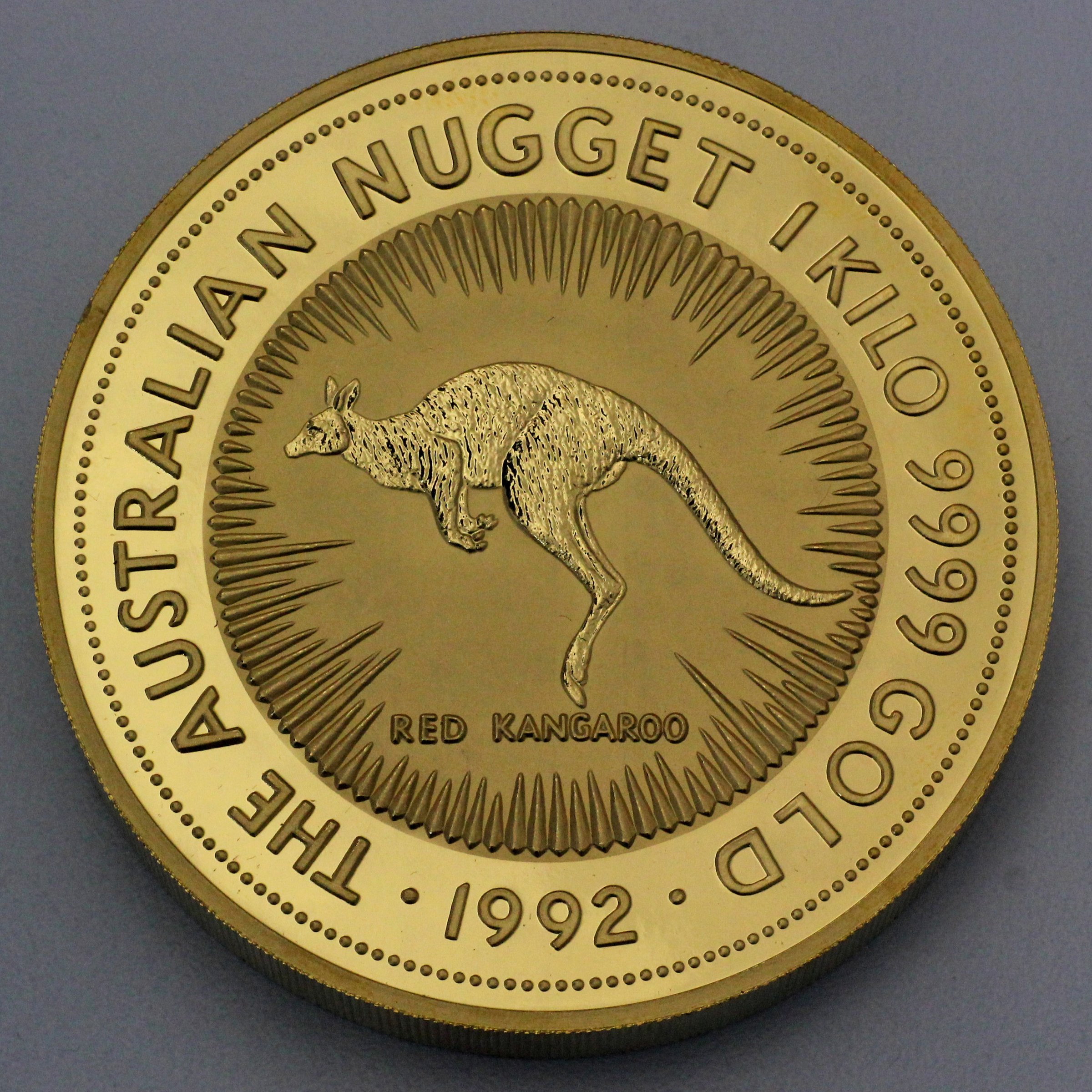 Goldmünze 1kg "Känguru" 1992 Australian Nugget (Australien) - Hauptansicht