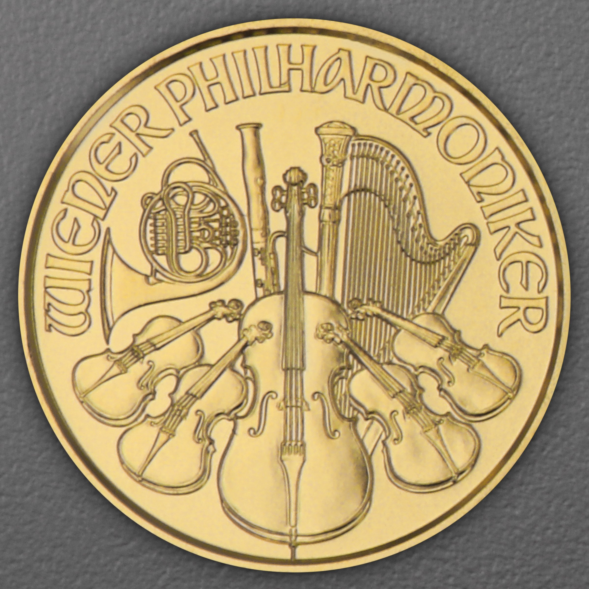 Goldmünze 1/10oz "Wiener Philharmoniker" aktueller Jahrgang (Österreich) - Hauptansicht