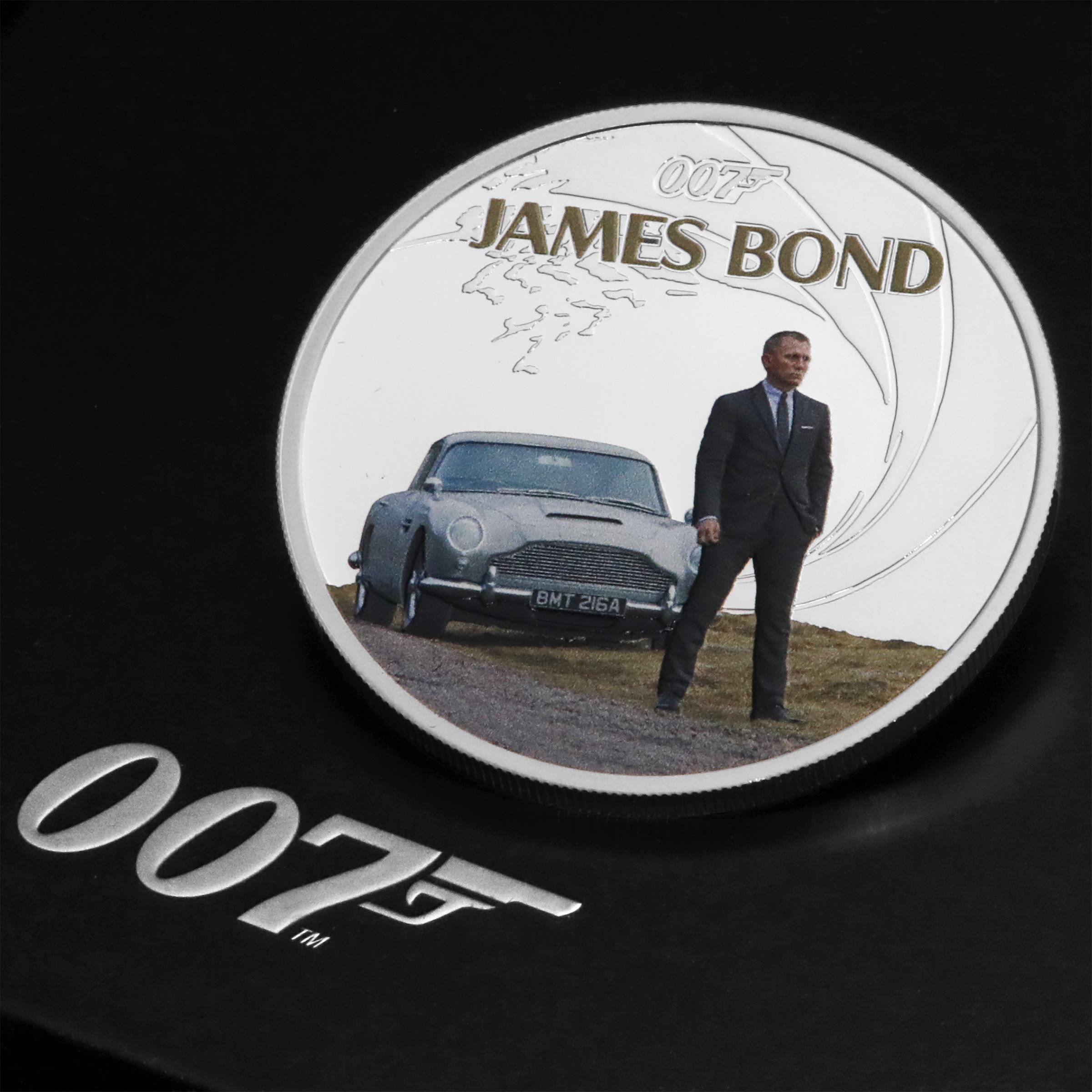 Silbermünze 1oz "Daniel Craig" 2024 (PP/koloriert) James Bond (Tuvalu) - Detailansicht 4