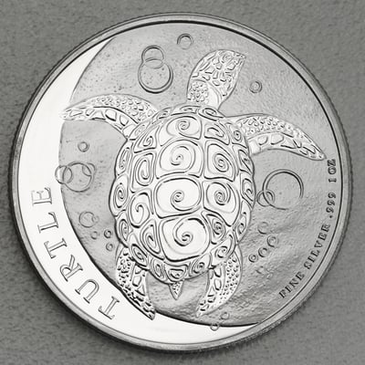 Silbermünze 1oz "Schildkröte" 2022 (Niue) - Miniaturansicht 1